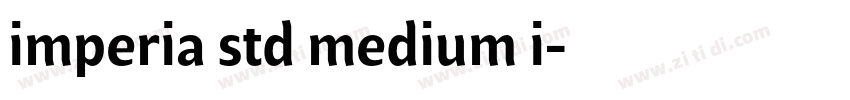imperia std medium i字体转换